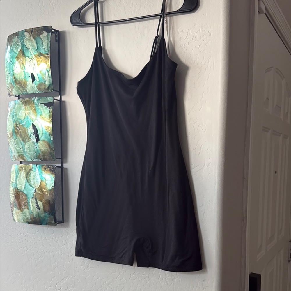 Fashion Nova Black Spaghetti Strap Romper